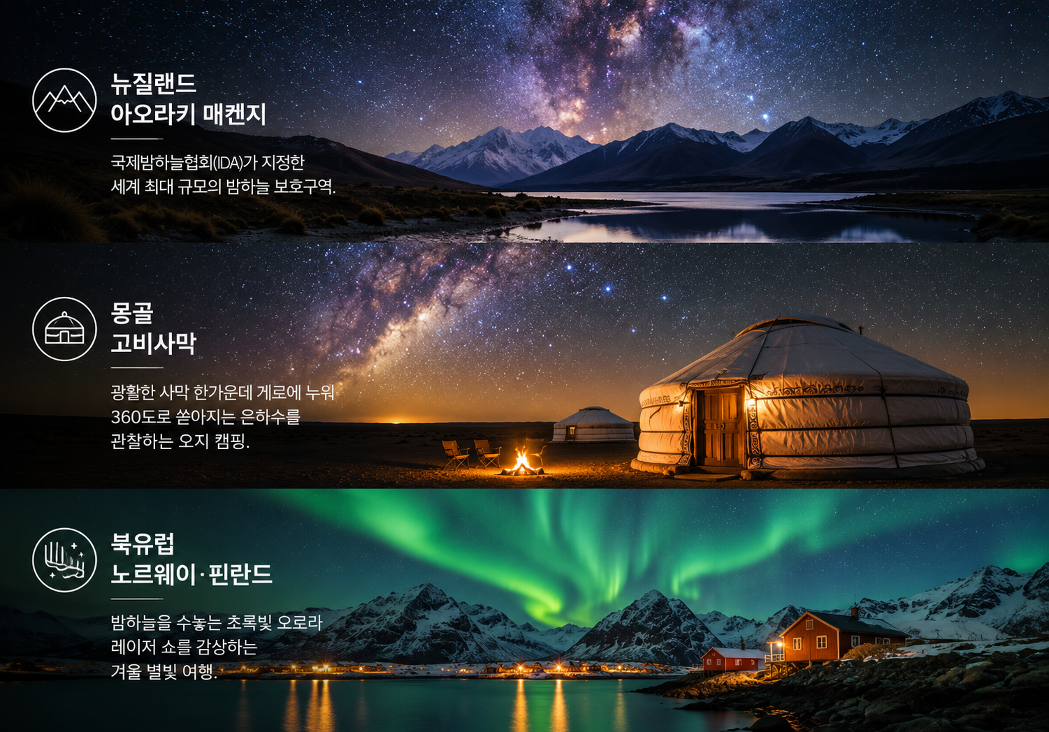 “불꽃 대신 밤하늘의 별을”… 별빛과 야경을 찾아 떠나는 ‘아스트로 투어리즘’